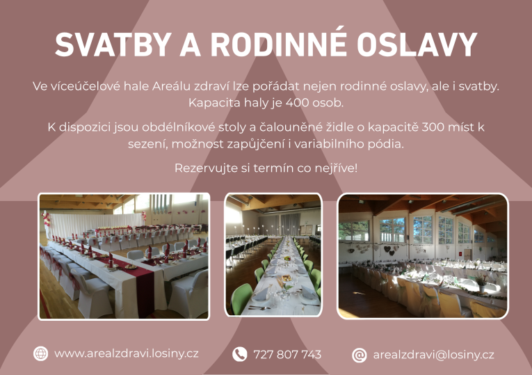 Svatby a&nbsp;rodinné oslavy